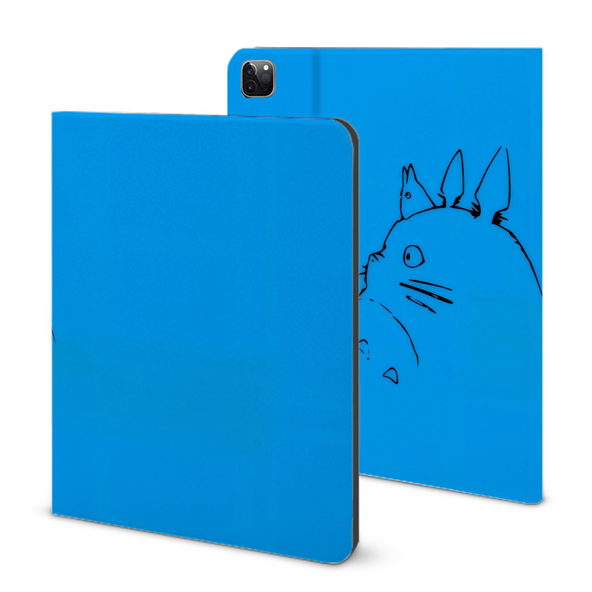 （画像用） となりのトトロ 草壁メイ 草壁サツキ My Neighbor Totoro Satsuki Kusakabe Mei Kusakabe IPad ケース ブック型 PUレザー TPU 耐衝撃 軽量 薄型 ペン収納なし 全面保護 IPad 各モデル対応